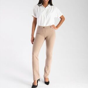 Betabrand Size 2XL khaki pull on dress yoga pants